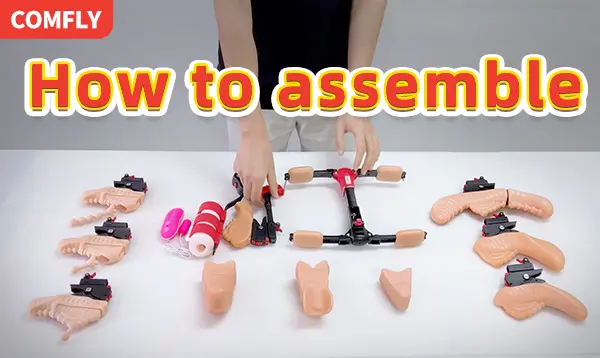 Assembly of COMFLY Wearable blended orgasm male masturbator