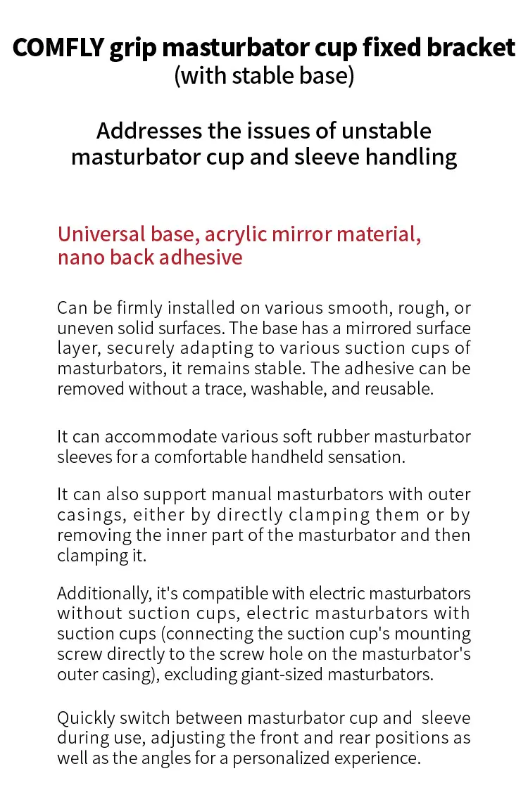Grip Masturbator Cup Fixed Bracket101qbu
